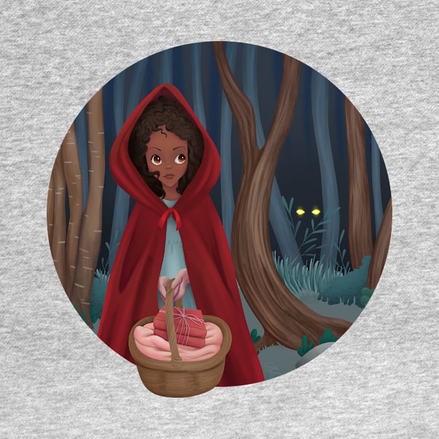 Red Riding Hood in the Deep Dark Woods by LunarFox